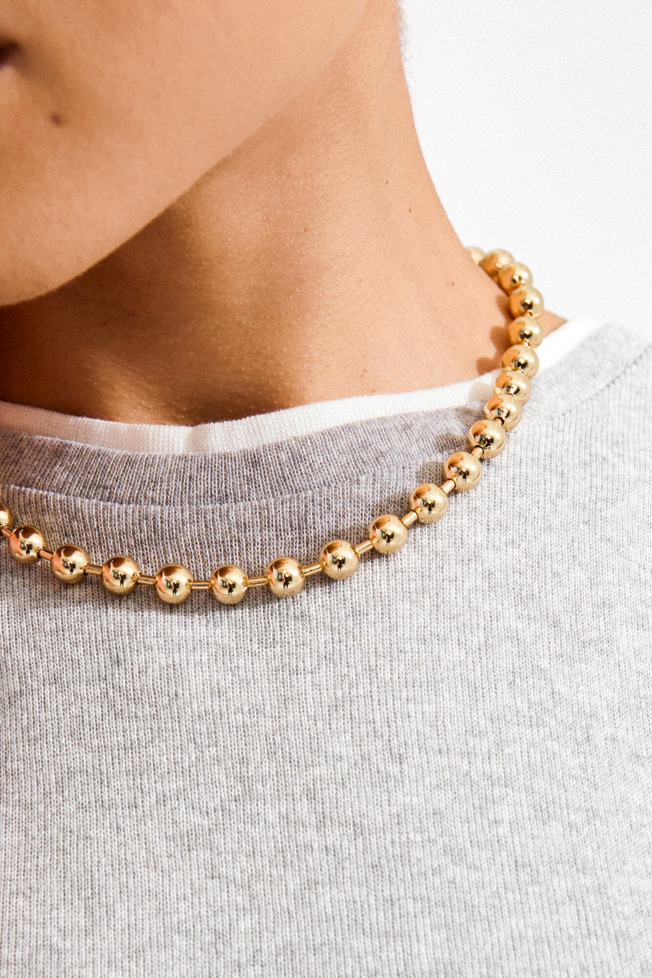 Air halskæde - forgyldt